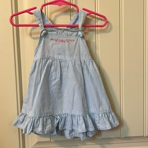 Chaps checkered jumper dress